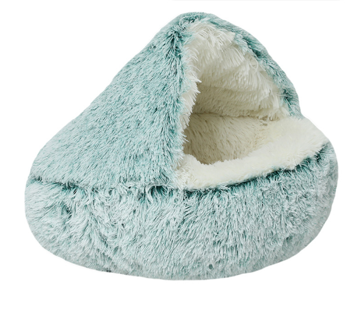 Cama Redonda 2 en 1 para Perros y Gatos - Felpa Cálida