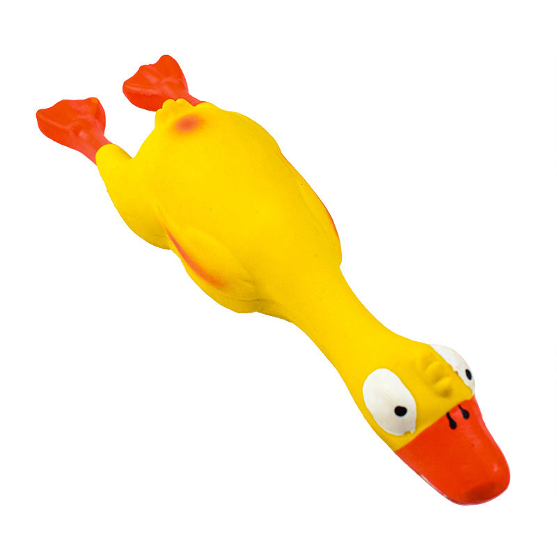 Juguete Pato de Látex para Perros - Suave y Sonoro
