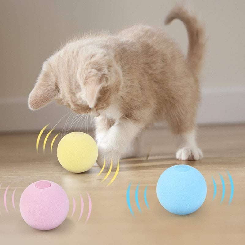 Pelota Inteligente para Gatos con Hierba Gatera - Sonido Interactivo