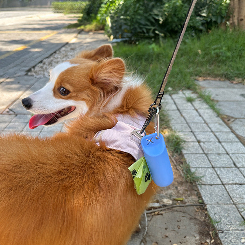 Dispensador de Bolsas de Silicona para Perros - Portátil con Anilla