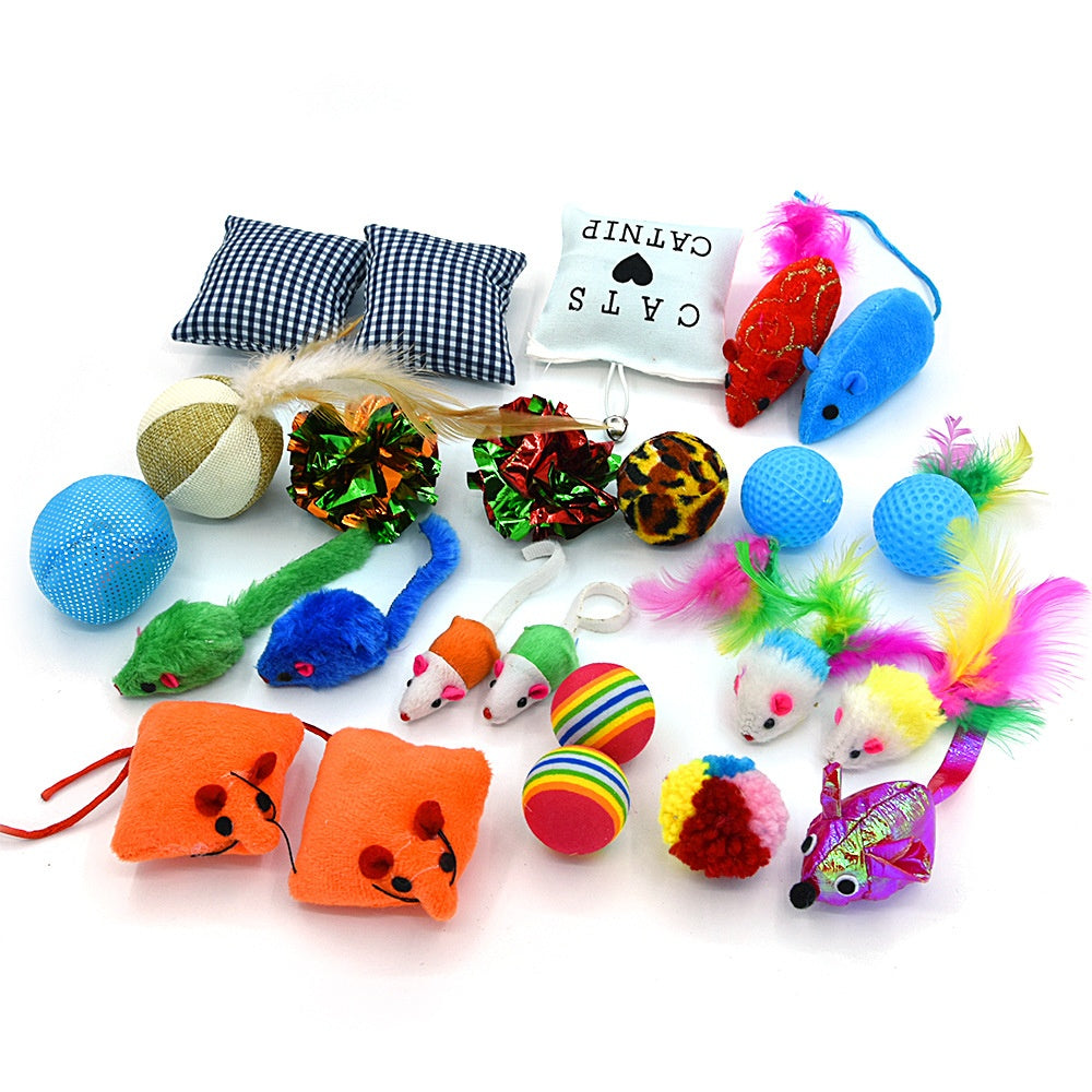 Set 24 Juguetes para Gatos - Colección Completa con Hierba Gatera