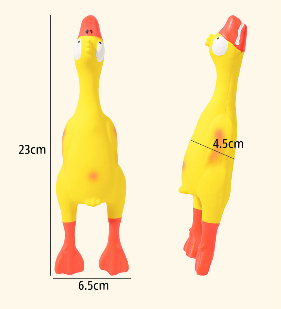 Juguete Pato de Látex para Perros - Suave y Sonoro