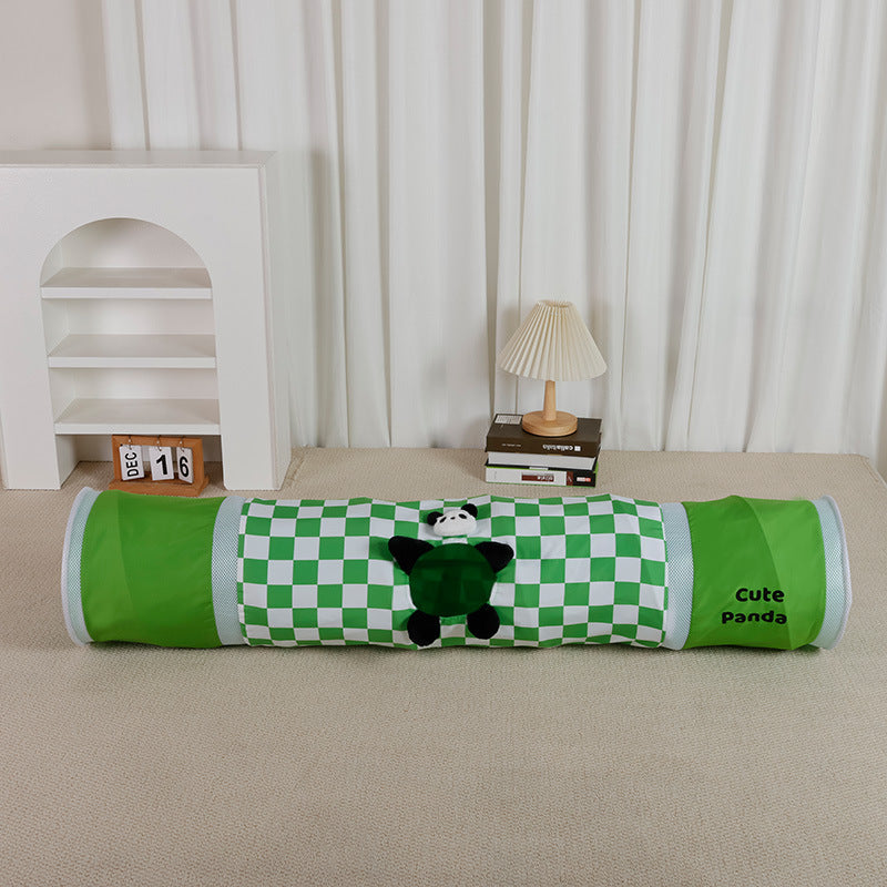 Túnel Plegable para Gatos - Juguete Escondite y Cama