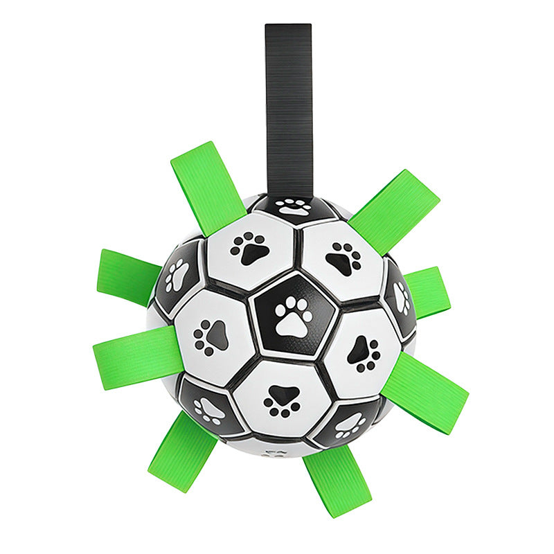 Dog Toy Ball for Teeth Cleaning and Durable Chewing Dog Soccer Ball for Outdoor Use