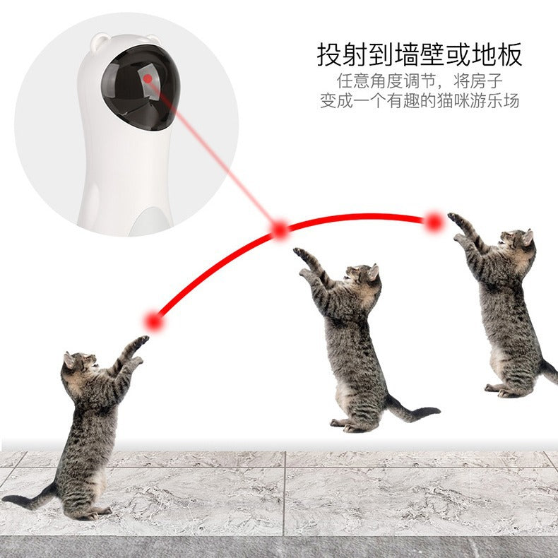 Juguete Láser Automático para Gatos - Temporizador y Doble Alimentación