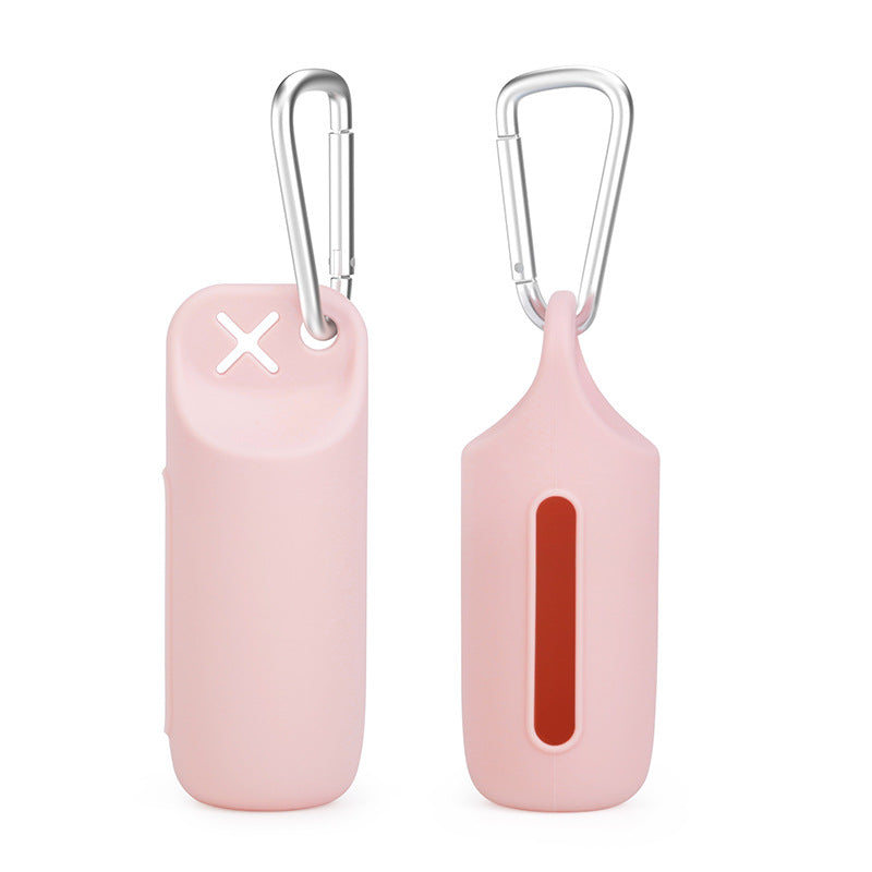 Dispensador de Bolsas de Silicona para Perros - Portátil con Anilla