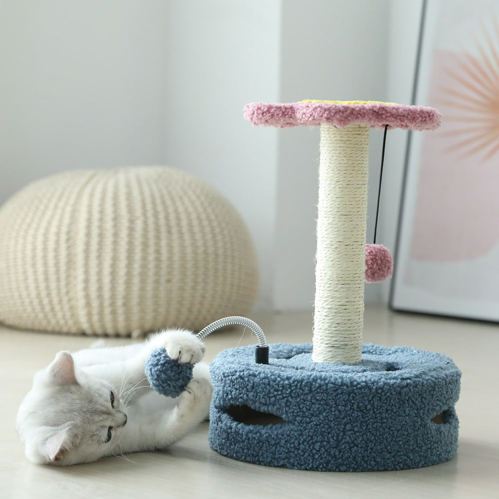 Rascador Multifuncional para Gatos - Tabla y Columna Divertida