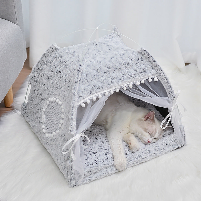 Casa Tienda para Gatos - Refugio Cómodo y Elegante