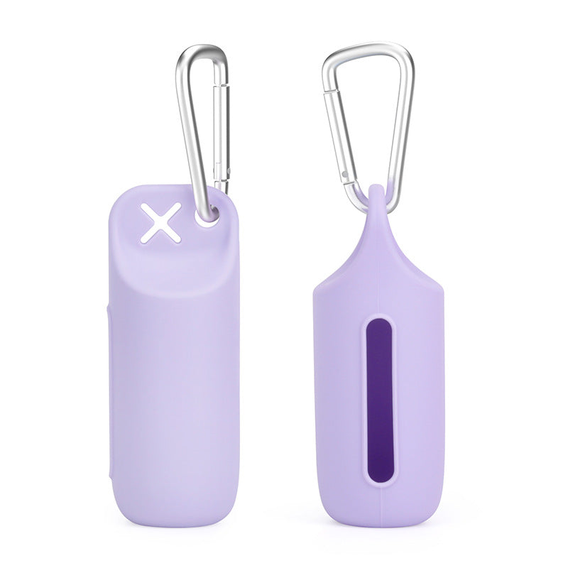 Dispensador de Bolsas de Silicona para Perros - Portátil con Anilla