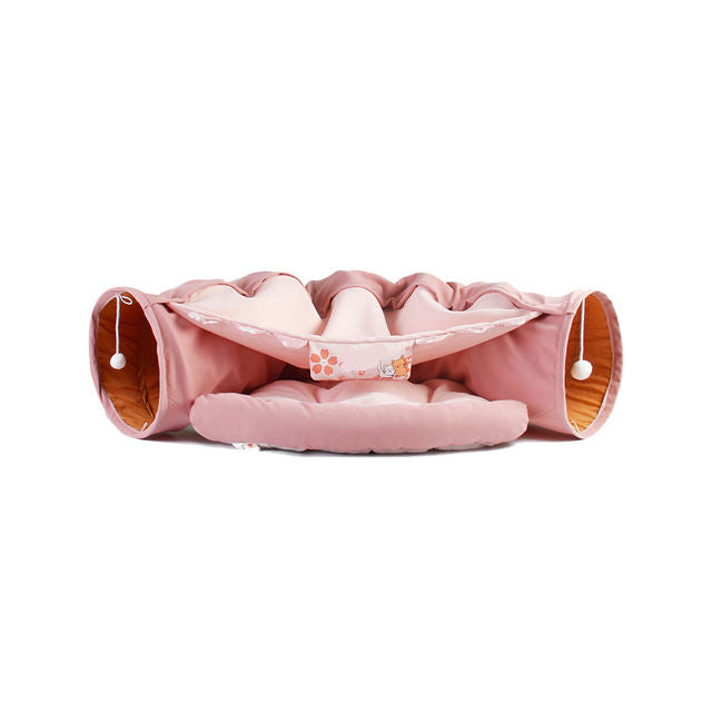 Túnel Villa Plegable para Gatos - Casa Desmontable Multifuncional