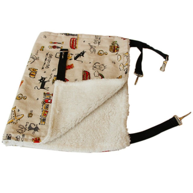 Hamaca Colgante Cálida para Gatos - Suave Cojín de Invierno