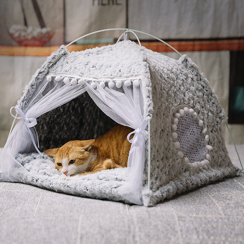 Casa Tienda para Gatos - Refugio Cómodo y Elegante