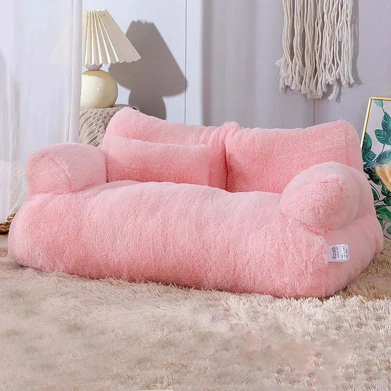 Cama Sofá de Lujo para Gatos - Nido Cálido de Invierno