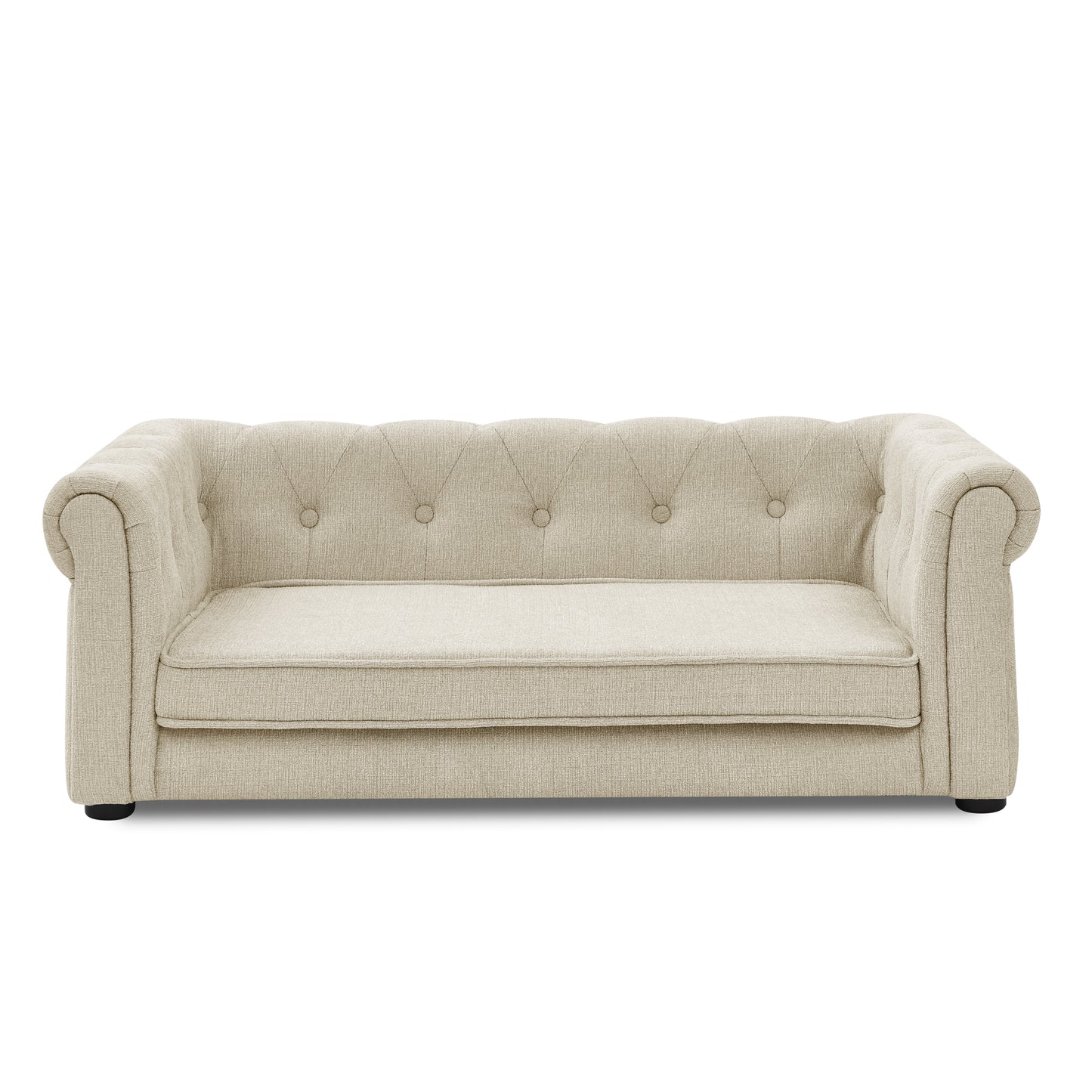 Sofá Cama Elevada para Perros Medianos y Grandes - Elegante Beige
