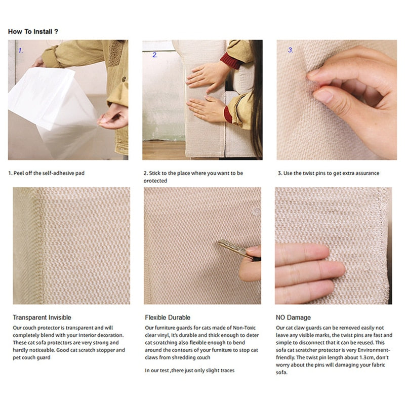 Protectores Anti-Rascado para Muebles - Set 2 Piezas Flexibles