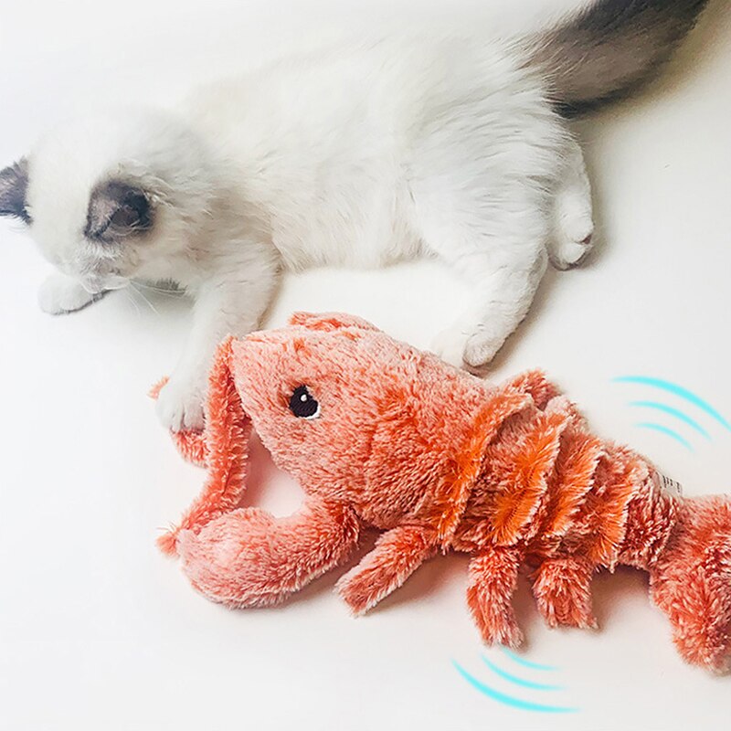 USB Pet Cat Toys Floppy Lobster Interactive Cat Toy