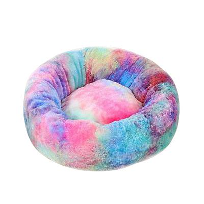Cama Donut para Perros y Gatos - Suave, Lavable y Cómoda