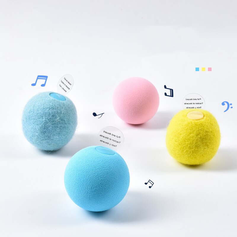 Pelota Inteligente para Gatos con Hierba Gatera - Sonido Interactivo