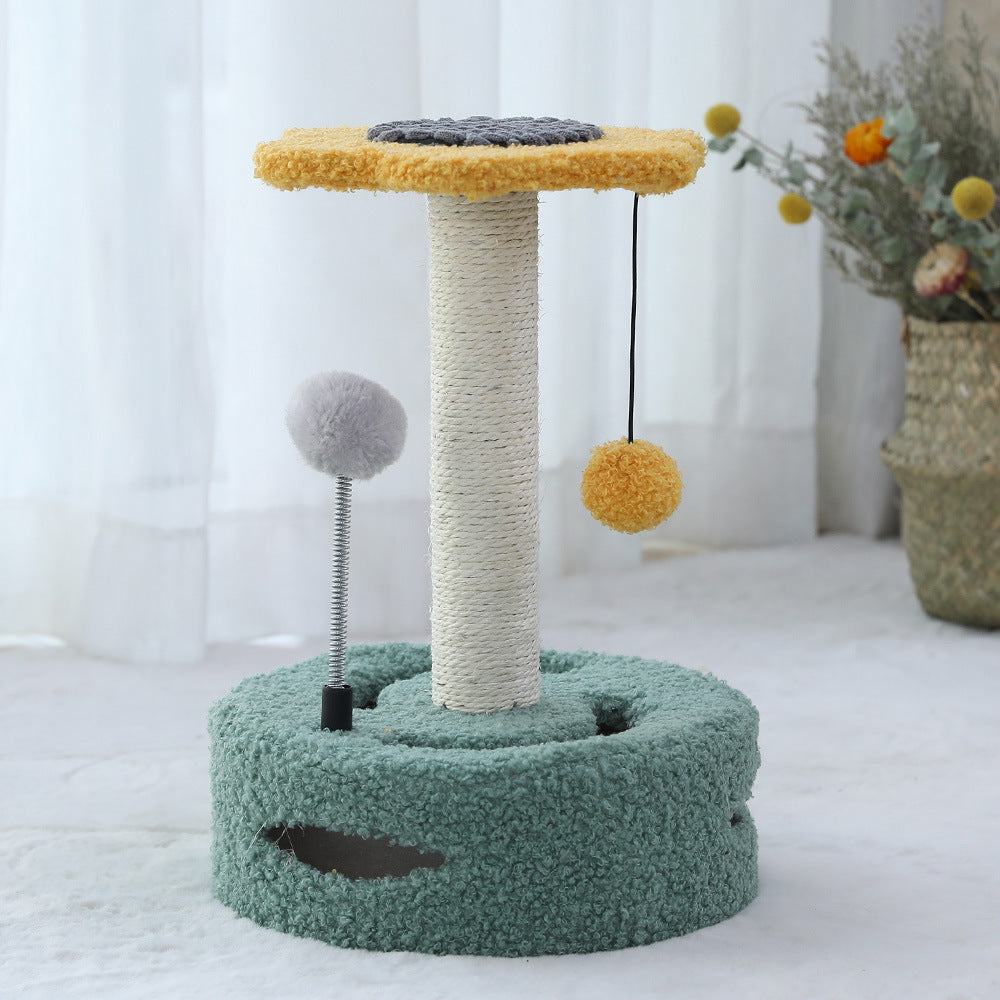 Rascador Multifuncional para Gatos - Tabla y Columna Divertida
