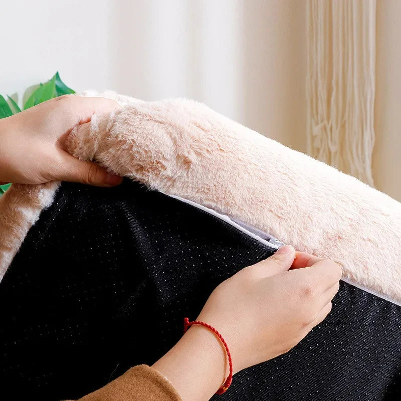 Cama Sofá de Lujo para Gatos - Nido Cálido de Invierno