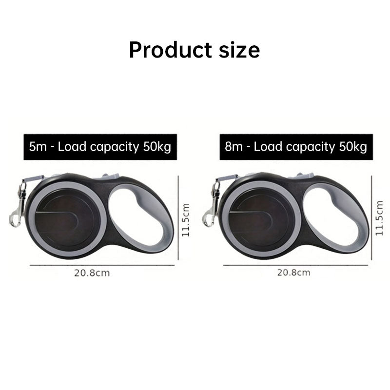 Correa Retráctil para Perros 5m/8m - Resistente hasta 50kg