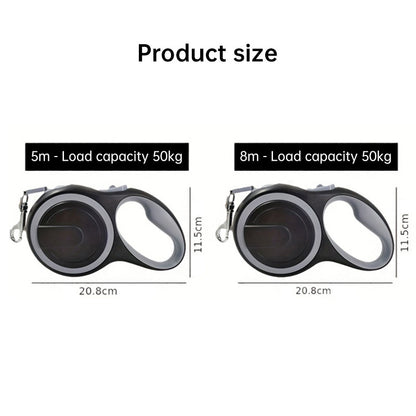 Correa Retráctil para Perros 5m/8m - Resistente hasta 50kg