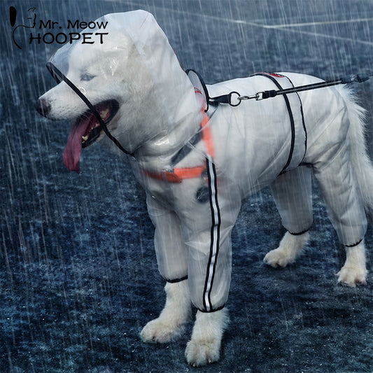 Chubasquero Transparente para Perros - Impermeable Ligero