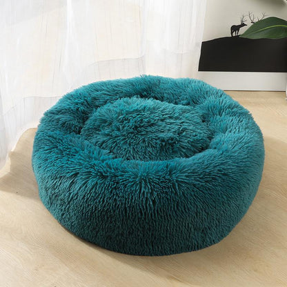 Cama Donut para Perros y Gatos - Suave, Lavable y Cómoda