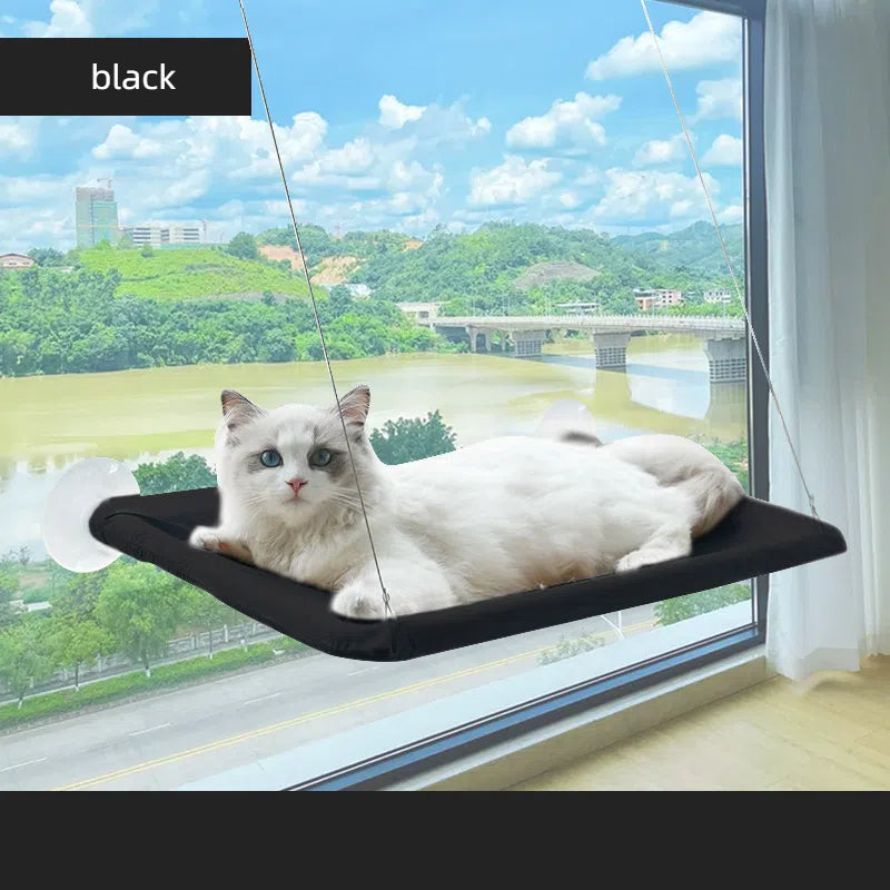 Hamaca para Gatos con Ventosa - Cama Ventana Plegable