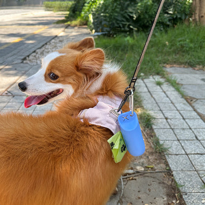 Dispensador de Bolsas de Silicona para Perros - Portátil con Anilla