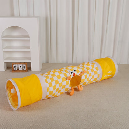 Túnel Plegable para Gatos - Juguete Escondite y Cama