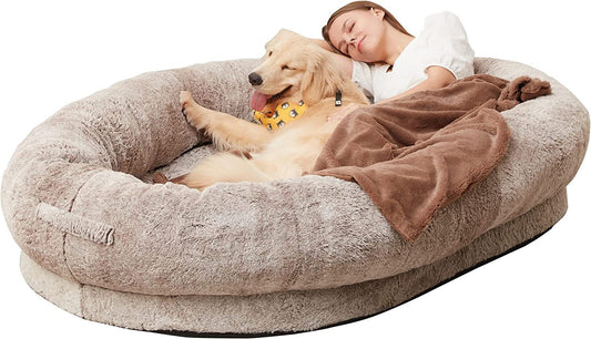 Cama Gigante para Perros y Humanos - Portátil y Cómoda