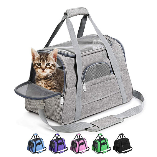 Mochila Transportín para Gatos - Portátil y Transpirable