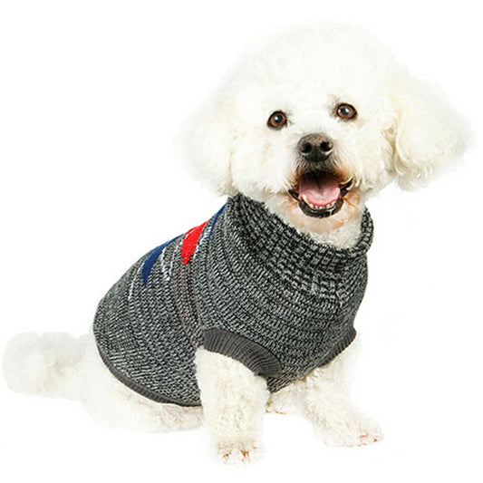 Jersey de Punto para Perros y Gatos - Cuello Elegante