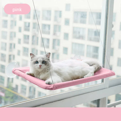 Hamaca para Gatos con Ventosa - Cama Ventana Plegable