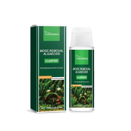 Yegbong Algae Clarifier, Clean Fish Tank Green Brown Silk Algae Black Hair Moss Algae Clarifier Water Does Not Harm Fish