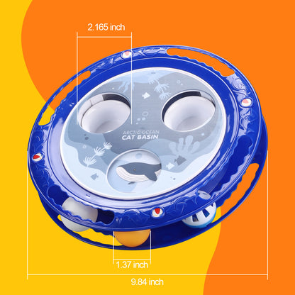 Pelota Interactiva Eléctrica para Gatos - Rotación 360° Antideslizante
