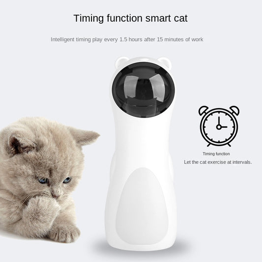Juguete Láser Automático para Gatos - Temporizador y Doble Alimentación