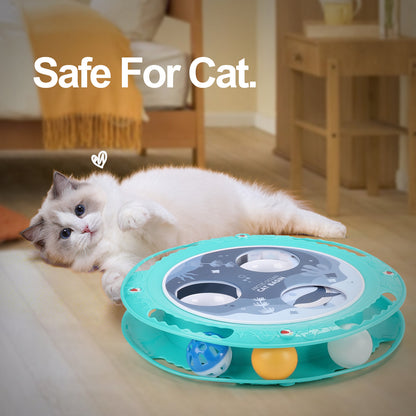 Pelota Interactiva Eléctrica para Gatos - Rotación 360° Antideslizante