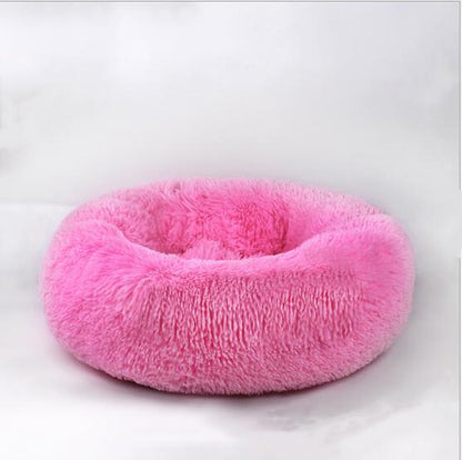Cama Donut para Perros y Gatos - Suave, Lavable y Cómoda