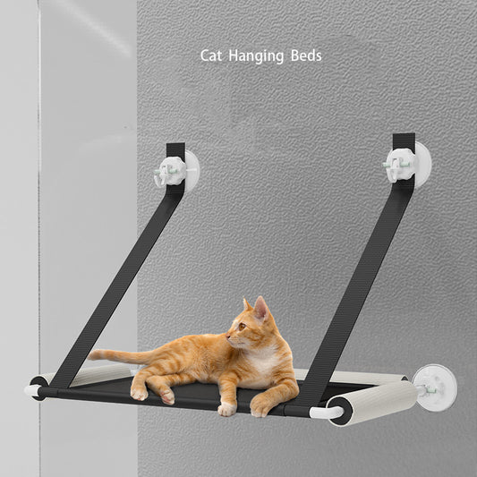 Hamaca para Gatos de Ventana con Rascador - Plegable y Colgante