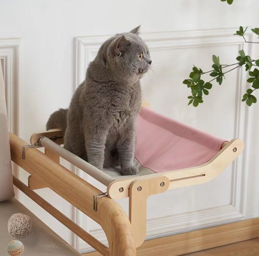 Hamaca para Gatos de Balcón y Ventana - Cálida y Resistente