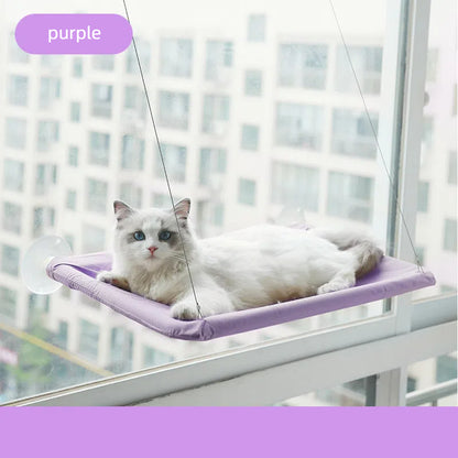 Hamaca para Gatos con Ventosa - Cama Ventana Plegable