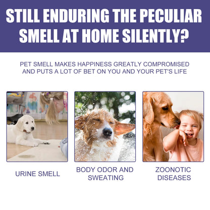 Pet Deodorant Spray for Cats and Dogs - Eliminates Odors, Urine Smell, Body Odor, and Feces Odor, Air Freshener Mist