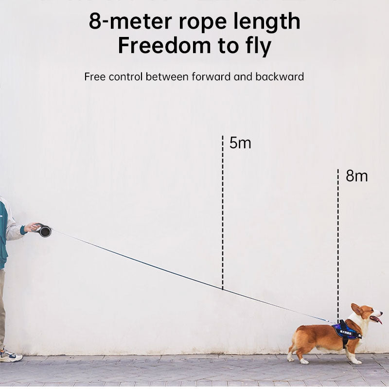 Correa Retráctil para Perros 5m/8m - Resistente hasta 50kg