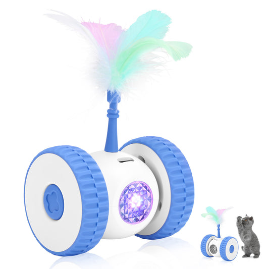 Juguete Inteligente para Gatos con Plumas - Recargable y Silencioso