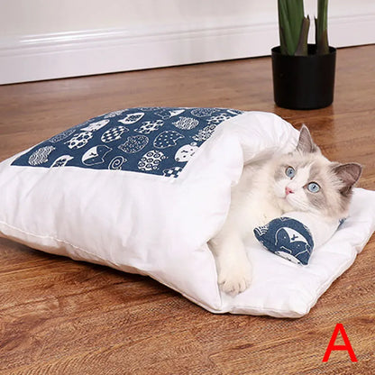 Saco de Dormir Cálido para Gatos - Desmontable Invierno