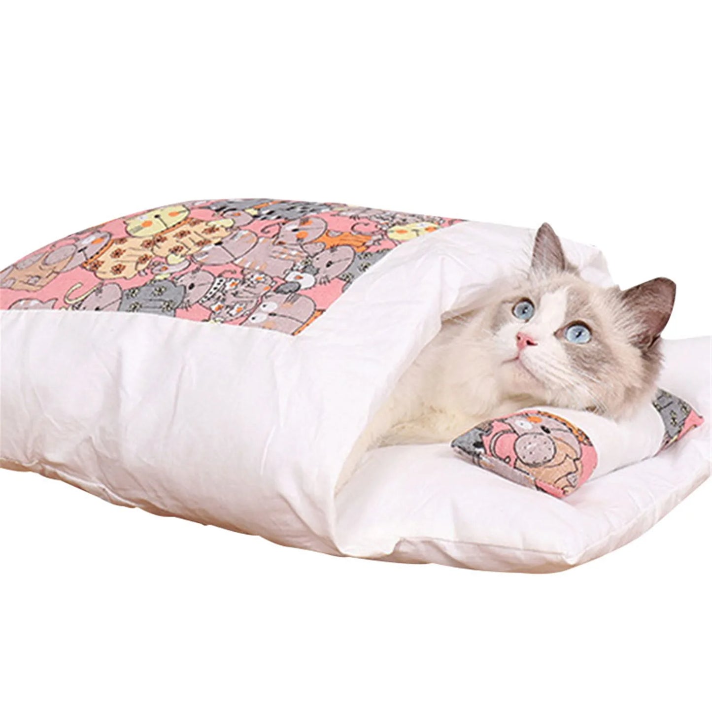 Saco de Dormir Cálido para Gatos - Desmontable Invierno