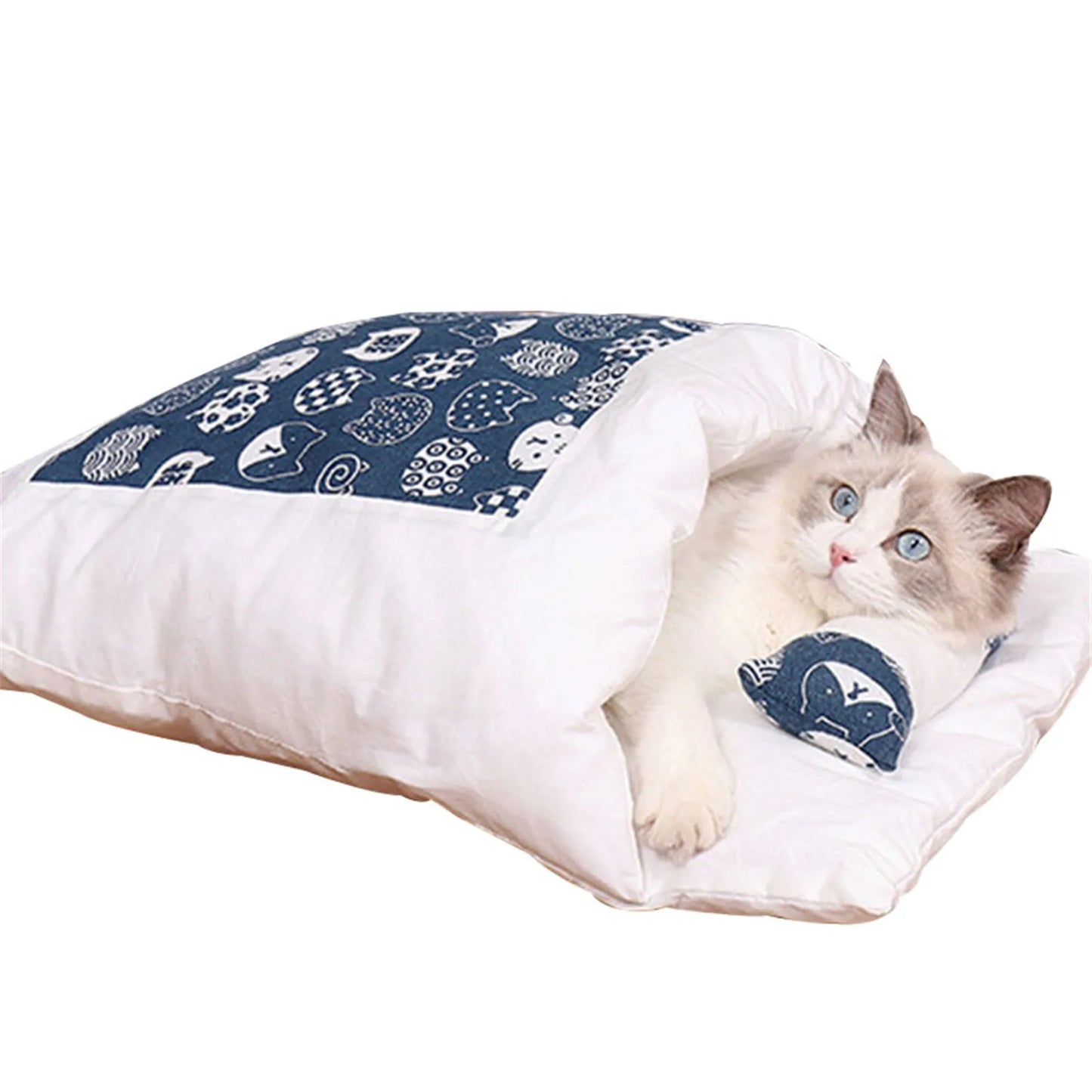 Saco de Dormir Cálido para Gatos - Desmontable Invierno